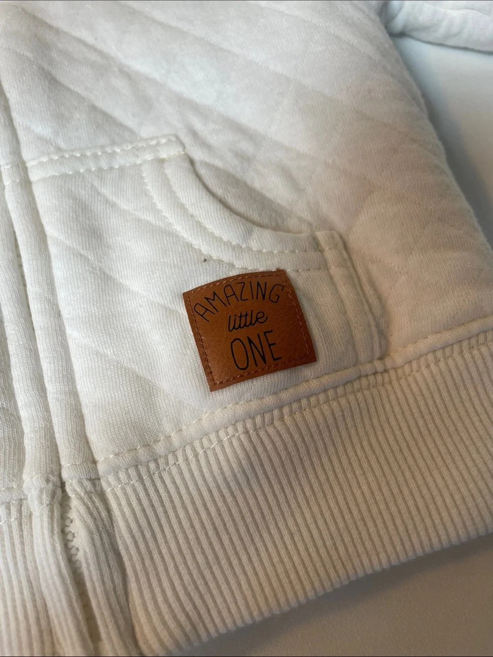 Carter's Quilted Hooded Baby Jacket in Cream